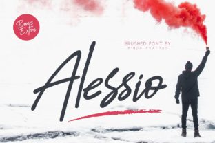 Alessio: A Bold, Masculine Brushed Script Font for Confident Design