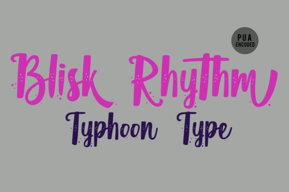 Blisk Rhythm: Bold Handwritten Energy