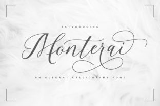 Monterai: A Handwritten Font for Romantic, Delicate Design Moments