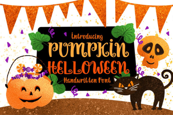 Pumpkin Helloween: The Handwritten Halloween Font That Brings Spooky Charm to Every Craft Project