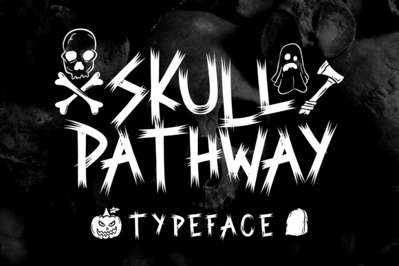 Skull Pathway: A Halloween Font That Delivers Thematic Impact—Without Compromising Legibility