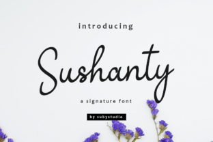 Sushanty: Elegant Handwritten Font for Signature-Style Design